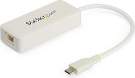 "StarTech.com" USB-C-Gigabit Ethernet adapteris su USB-A prievadu - 1Gb/s NIC USB 3.0/USB 3.1 Type-C tinklo adapteris - USB-C/TB3 suderinamas 1GbE NIC - "Windows", "MacOS", "Chromebook" - baltas (US1GC301AUW)