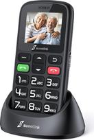"SweetLink S2PLUS" mobilusis telefonas senjorams be sutarties Dual SIM 2G GSM, 1400 mAh baterija, senjorų mobilusis telefonas be sutarties, 1,77 colio spalvotas ekranas, didelis mygtukas, mobilusis telefonas su įkrovimo funkcija