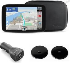 "TomTom Camper Navigation GO Camper Max 2nd Generation Premium Pack" (7 colių ekranas, POI nameliams ant ratų ir kemperiams, atnaujinimai per "Wi-Fi", "TomTom Traffic", transporto priemonių profiliai, pasaulio žemėlapiai, "Premium")