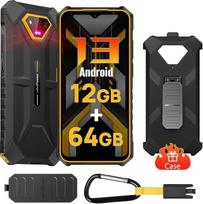 "Ulefone Armor X13" lauko mobilusis telefonas su "Android 13", 12GB + 64GB/SD-256GB 6320mAh baterija, IP68/IP69K lauko išmanusis telefonas, 50MP + 24MP naktinio matymo kamera, 5GHz "Wi-Fi/NFC/OTG/GPS Dual SIM", oranžinis
