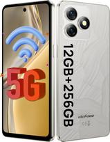 "Ulefone Note 18 Ultra 5G" mobilusis telefonas be sutarties, 50MP + 50MP + 32MP kamera 12GB + 256GB/SD-2TB "Android 13" išmanusis telefonas su 18W greituoju įkrovimu 6,78 colių FHD+ 5450mAh baterija GPS/OTG/NFC Pilka