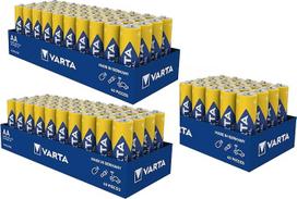 "Varta" 100 x "Varta 04006" šarminės baterijos AA LR06 1,5 V pramoninėje susitraukiančioje pakuotėje