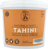 "Veggy Duck" - Tahini pasta (1 kg) - Tahini | skrudintos ir spaustos sezamo sėklos | be GMO | veganiška | turtingas kreminis skonis humusui