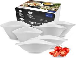 "Villeroy and Boch Vapiano Trio Bowls" 6 dubenėlių rinkinys, idealiai tinka vakarienei dviese, iš aukščiausios kokybės porceliano, galima plauti indaplovėje ir mikrobangų krosnelėje, baltas.