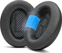 "WC Freeze QC35" - vėsinantys geliniai ausų įklotai "Bose QC35" ir QC35ii (QuietComfort 35) ausinėms ir kitoms ausinėms | Kvėpuojantis sportinis audinys, vėsinantis gelis, itin storas ir ilgiau vėsinantis | Juoda