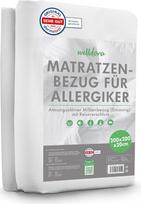 "Welldora Premium Mite Cover" čiužinio užvalkalas, 200 x 200 x 20 cm Alergiškiems žmonėms skirtas čiužinio užvalkalas, patikrintas specialistų, užvalkalas su užtrauktuku, alergiškiems žmonėms skirta patalynė