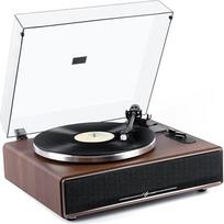 1 by ONE patefonas su integruotais garsiakalbiais "Bluetooth" 33/45 RPM diržinės pavaros MM vinilinių plokštelių grotuvas su automatinio sustabdymo funkcija Phono preamp