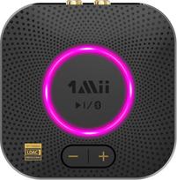 1Mii B06S+ "Bluetooth 5.2" imtuvas, "HiFi" garso adapteris su LDAC, garsumo valdymu, aptX HD ir mažo delsos periodiškumo belaidžiu imtuvu stereo sistemos garsiakalbiams, su 3,5 mm/RCA išėjimais