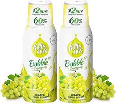 2 x 500 ml FruttaMax gėrimų sirupas Vaisių sirupo koncentratas Vynuogių skonio, mažiau cukraus, 60 % vaisių, tinka sodos aparatui