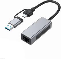 2.5G USB 3.1 Ethernet adapteris, 2-in-1 USB-A/USB-C į 2.5Gbps Ethernet adapteris, USB 3.1 į RJ45 tinklo keitiklis, skirtas nešiojamajam kompiuteriui "Windows" "Mac OS Linux