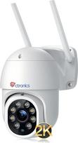 2.5K 4MP lauko "WiFi" stebėjimo kamera, 2560 x 1440P ctronics PTZ 2.4/5GHz dviejų dažnių juostų "WiFi" IP kamera lauke su automatiniu sekimu, asmens aptikimu, 355°/90° pasukimo kampu, spalvotu naktiniu matymu, IP66