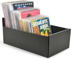 3 l talpos DVD, CD ir "Blu-ray" laikymo dėžė - praktiška ir vietą taupanti laikymo sistema - juoda - 10290
