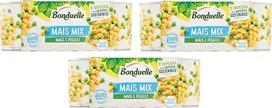 3 x "Bonduelle" kukurūzų mišinys "Corn e Piselli" Saldūs ir traškūs kukurūzai su žirneliais (3 x 170 g)