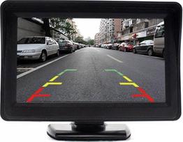 4.3 Inch Reverse Monitor for Reverse and Front Camera/12-24 Volt/Camera Power Supply/Image Mirror/2 Video Inputs/E-Approval/Transporter Camping Truck/Select Series