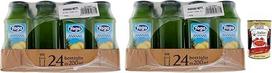 48 x Yoga Succo Pineapple Nettare, ananasų sulčių nektaras, gaivinančios vaisių sultys, tropinio skonio, stiklinė 200 ml + itališka gurmaniška Polpa di Pomodoro 400 g skardinė