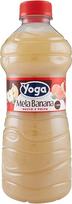 6 x "Yoga Mela e Banana" vaisių sulčių buteliukas 1 litro talpos obuolių ir bananų sulčių buteliukas