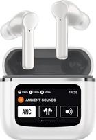Active Noise Cancelling Headphones in Ear ANC Wireless Headphones Headphones with Touchscreen Bluetooth Wireless Headphones Noise Cancelling in Ear with Screen Wireless Earphones Earbuds