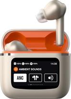 Active Noise Cancelling Headphones in Ear ANC Wireless Headphones Headphones with Touchscreen Bluetooth Wireless Headphones Noise Cancelling in Ear with Screen Wireless Earphones Earbuds