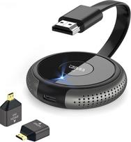 AIMIBO HDMI belaidis HDMI siųstuvas, 165 pėdų/50 m 4K/5G monitoriuje/projektoriuje, skirtas televizoriui/ekranui transliuoti, kelių kamerų filmavimui, juodas