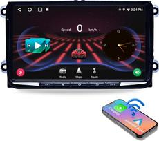 Android 13 Car Radio Compatible with VW Golf 5 Radio Passat B6 Passat B7 Touran Radio Skoda Fabia with Carplay Android Car, 9 Inch QLED Touchscreen with Bluetooth WiFi/4G AM/FM SWC (Octa-Core, 6 + 128