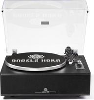 ANGELS HORN "Bluetooth" vinilinis patefonas | 2 greičių patefonas su įmontuotais garsiakalbiais | Į komplektą įeina Phono preampas ir AT-3600L imtuvo sistema | Juoda