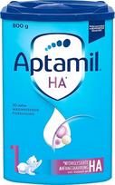 Aptamil HA 1 - pradinis pienas nuo gimimo, su DHA, tik su laktoze, be palmių aliejaus, kūdikių maistas, pieno milteliai, 1 x 800 g