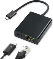 ARCELI "Fire TV Stick" mikro USB ir Ethernet adapteris, nešiojamasis tinklo adapteris, USB ir RJ45 Ethernet 100Mbps adapteris, LAN adapteris, suderinamas su "Fire TV Stick", LAN adapteris (2 vnt.)