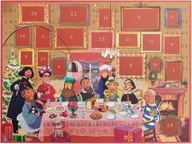 art&design24 Advent Calendar in the Art, Advent Calendar 29.7 x 42 cm, Photography Opera, Glitter Gold, Famous Artists