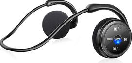 ARTINABS belaidės ausinės su FM funkcija, "Bluetooth 5.0" ausinės, sportinės, atsparios prakaitui, laisvų rankų įranga, palaiko TF kortelę, stereo ausinės, patogios, lengvos, su mikrofonu, suderinamos