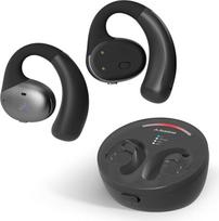 Avantree Medley Pebble Open Ear Wireless Earbuds for TV with Bluetooth Transmitter & Headphone Charging Station, Low Latency True Wireless TV Set