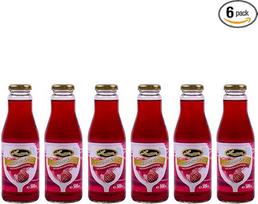 Aviečių sirupas, "Lausitzer" vaisių sirupas Aviečių/skiedimo sultys su 6 x 500 ml stikliniame butelyje