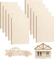 Balzos medienos plokštės Fanera 1,5 mm x 300 mm x 200 mm, balzos plokštės, skirtos "pasidaryk pats" amatų modeliui, lėktuvui, laivui, medžio darbams, valčiai, namams ir kitiems pastatams Pakuotėje yra 10 vnt.