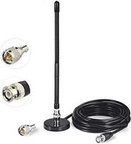 Bingfu CB antena 27 MHz CB radijo antena Minkšta magnetinė bazė BNC PL259 jungtis CB antena suderinama su Cobra Midland Uniden Maxon President Nešiojamas CB radijo imtuvas Mobilus skeneris
