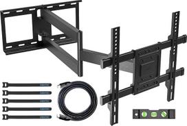 BONTEC televizoriaus sieninis laikiklis su itin ilga 850 mm šarnyrine svirtimi, skirtas 32-70 colių LCD/LED/OLED plokščiesiems ekranams, sveriantiems iki 60 kg, pakreipiamas, pasukamas ir pasukamas, televizoriaus sieninis laikiklis, maks. VESA 400 x 400 m
