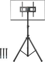 BONTEC televizoriaus stovas TV stovas TV grindų stovas Pasukamas, pakreipiamas, reguliuojamas aukštis 32-60 colių LCD LED OLED plazminiams plokščiams ir lenktiems televizoriams iki 45 kg, maks. VESA 400 x 400 mm