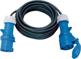 Brennenstuhl CEE-Verlängerungskabel 10m H07RN-F 3G1,5 (CEE-Kabel mit CEE-Stecker und Kupplung mit Verschlussklappe, für ständigen Einsatz im Außenbereich IP44, Made in Germany)
