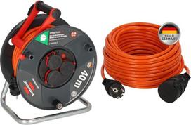 Brennenstuhl Garant V2 IP44 cable reel 40m outdoor & BREMAXX extension cable