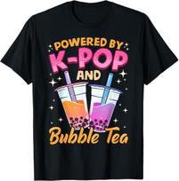 Burbulinė arbata Boba K-POP muzikos mėgėjas Korėjos pieno Anime Dovanų marškinėliai
