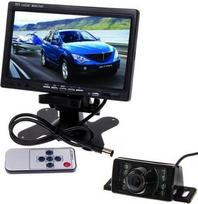 BW Headrest Monitor and Waterproof Rear View Camera (TFT Colour LCD, DVD, VCR, 2 Video Inputs)