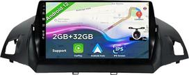 BXLIYER Android 13 Car Radio for Ford Kuga (2013-2018) - Reversing Camera Free - 2G + 32G - IPS 9 Inch 2 DIN - DAB Steering Wheel Control WiFi Carplay Android Car Bluetooth DSP