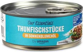 by Amazon Tunų gabaliukai saulėgrąžų aliejuje 145g (pakuotė po 1)
