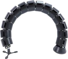 Cable Tidy for Cable Management Cable Protector Spine Snake Type Flexible for Home and Office Cable Organizer (80 x 6 x 6 cm, Round, Black)