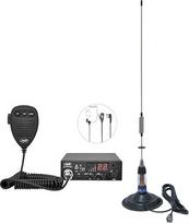 CB radijo imtuvo rinkinys CB PNI Escort HP 8001L ASQ + CB antena PNI ML70, cigarečių žiebtuvėlio kištukas ir HS81L ausinės