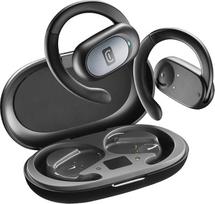 cellularline - Open Ear Bluetooth Headset - 54 Hours Playtime - IPX5 Certified - Adjustable Headband - Black