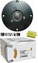 Ciare 1 x HT269 HT 269 Dome Tweeter Driver Black 100 Watt Rms 200 Watt Max 11.00 cm 110 mm Diameter Impedance 8 Ohm Sensitivity 90 dB House 1 Piece + Capacitor and 5 Stickers Gift