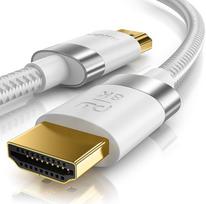 CSL - 8k / 4k HDMI kabelis 2.1/2.0-10 m - 8K @ 60Hz 4K @ 120Hz su DSC - 48Gbit/s - 3D - itin didelės spartos su eternetu - TV Blu-ray PS5 Xbox X serijos jungiklis - baltas - 10 metrų