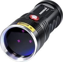 DARKBEAM UV žibintuvėliai, 365 nm ultravioletinė juoda šviesa, LED šviesa, nešiojama Woodsche lempa, 36 W galinga USB-C juoda šviesa gyvūnų šlapimui, nuotėkiui, mineralams, urano stiklui aptikti su baterija, B40