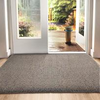 DEXI Dirt Trapper Mat, neslystantis kilimėlis vidaus ir lauko reikmėms, plaunamas įėjimo kilimėlis nuo nešvarumų, sugeria drėgmę, 80 x 120 cm, rudai mėlynas