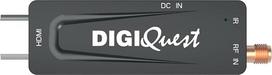 Digiquest DecoderTerrestre XO Stick DVB-T2 Black - Save Energy by Powering the TV 2 in 1 Remote Control Ideal for Wall TVs