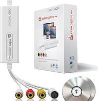 DIGITNOW! USB 2.0 vaizdo įrašymo kortelė, VHS VCR TV į DVD konverteris, palaiko Mac OS X PC Windows 7 8 10 White Medium